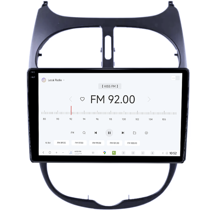 Navigatie dedicata Peugeot 206, DUDU3, 4GB RAM 64GB ROM, Octacore, Platforma 8581, Android, Display QLED 9", DSP, Carplay&AndroidAuto [4]