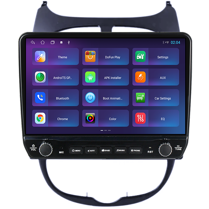 Navigatie dedicata Peugeot 206 1998-2009 Tesla cu butoane rotative model 2024, 4GB RAM 64GB ROM, Procesor Quadcore, Android 14, Display QLED 10", DSP, Carplay&Android Auto [4]