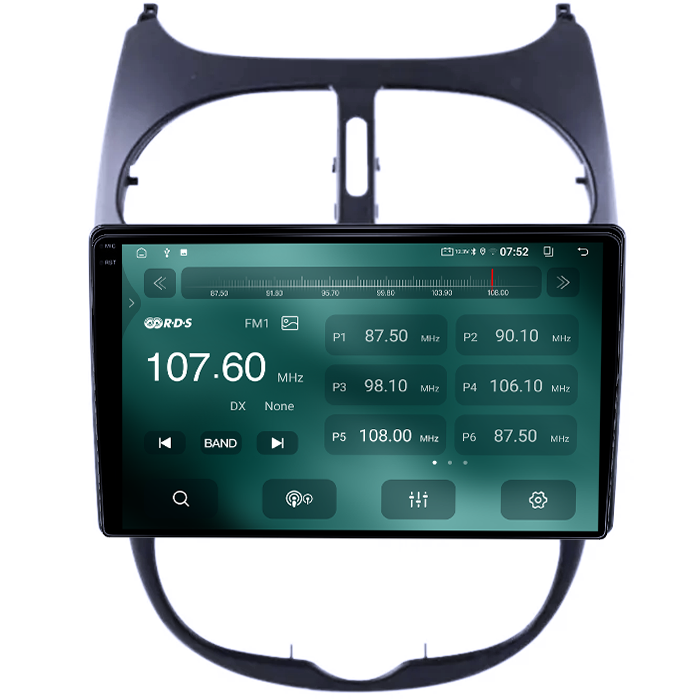 Navigatie dedicata Peugeot 206, 4GB RAM 64GB ROM, Quad Core, Display 9" QLED 1K, Carplay, Android 14, Bluetooth, Magazin Play, Suport Camere AHD [5]