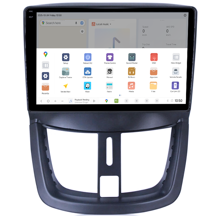 Navigatie dedicata Peugeot 207 2006-2015, DUDU3, 4GB RAM 64GB ROM, Octacore, Platforma 8581, Android, Display QLED 9", DSP, Carplay&AndroidAuto [3]