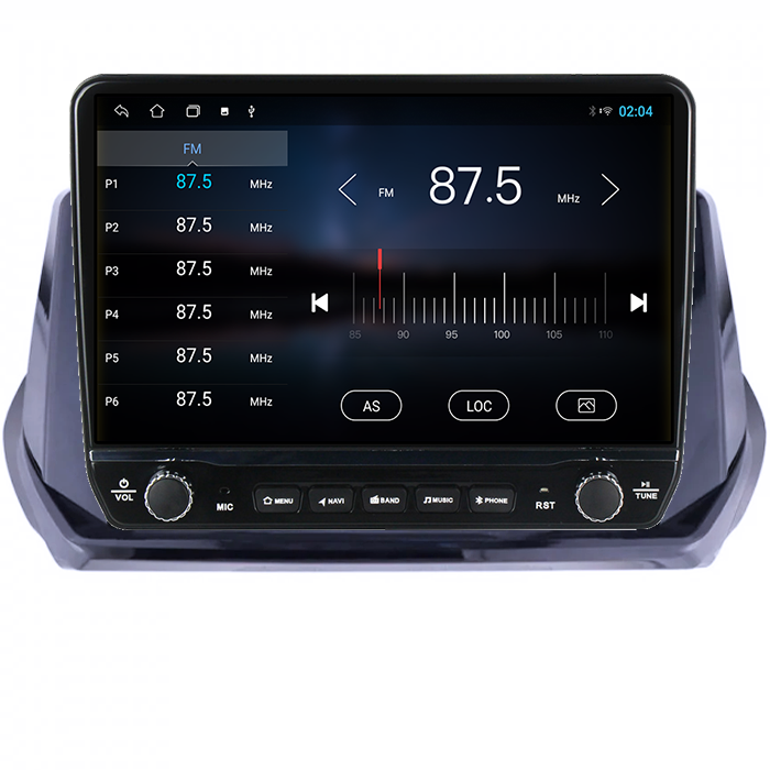 Navigatie dedicata Peugeot 208 Tesla cu butoane rotative model 2024, 4GB RAM 64GB ROM, Procesor Quadcore, Android 14, Display QLED 10", DSP, Carplay&Android Auto [4]