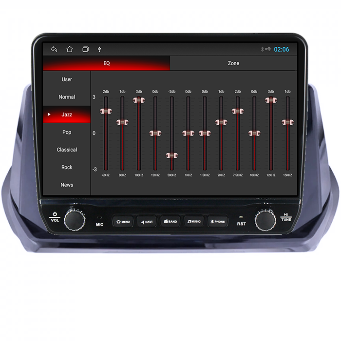 Navigatie dedicata Peugeot 208 Tesla cu butoane rotative model 2024, 4GB RAM 64GB ROM, Procesor Quadcore, Android 14, Display QLED 10", DSP, Carplay&Android Auto [2]
