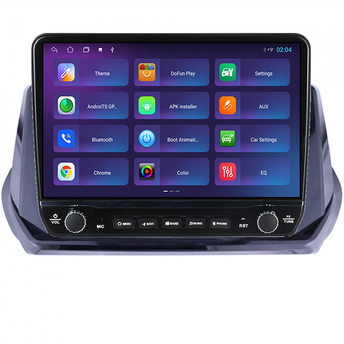 Navigatie dedicata Peugeot 208 Tesla cu butoane rotative model 2024, 4GB RAM 64GB ROM, Procesor Quadcore, Android 14, Display QLED 10", DSP, Carplay&Android Auto [5]