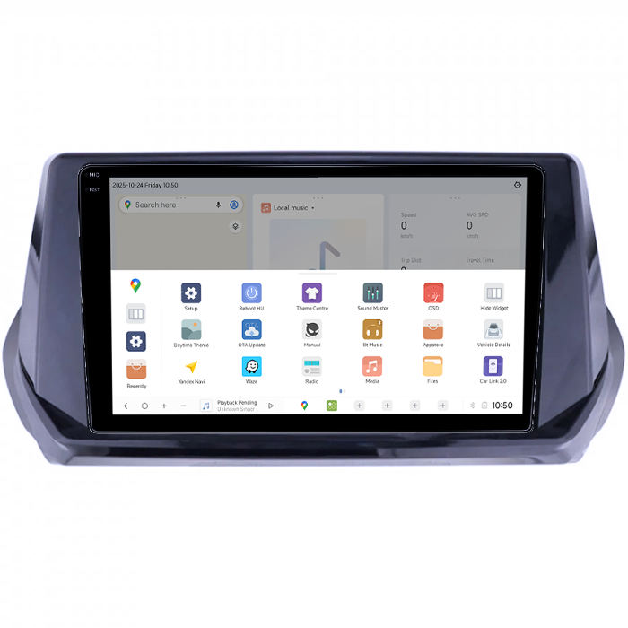 Navigatie dedicata Peugeot 208/2008 2019+, DUDU3, 4GB RAM 64GB ROM, Octacore, Platforma 8581, Android, Display QLED 9", DSP, Carplay&AndroidAuto [3]