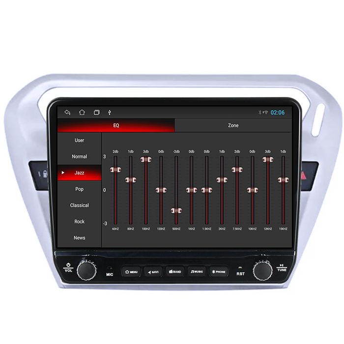 Navigatie dedicata Peugeot 301 2013-2016 Tesla cu butoane rotative model 2024, 4GB RAM 64GB ROM, Procesor Quadcore, Android 14, Display QLED 10", DSP, Carplay&Android Auto [3]