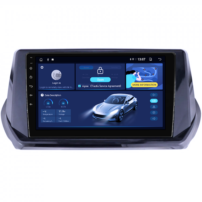 (Resigilata) Navigatie dedicata Peugeot 208/2008 2019+, 2GB RAM 32GB ROM, Quad Core, Display 9" IPS Full HD, Carplay&Android Auto, Android 14, Suport camere AHD [2]