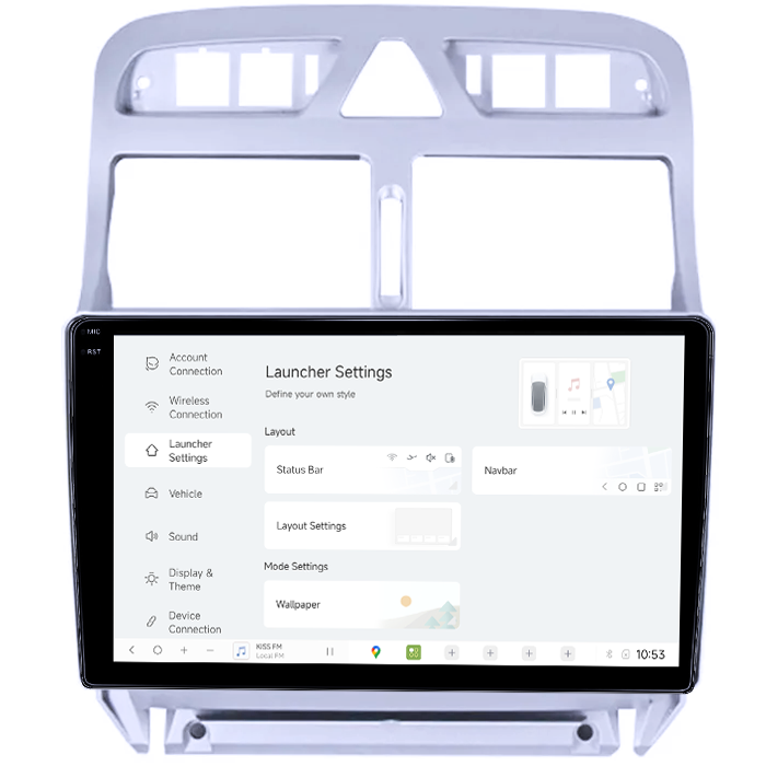 Navigatie dedicata Peugeot Peugeot 307 2000-2013, DUDU3, 4GB RAM 64GB ROM, Octacore, Platforma 8581, Android, Display QLED 9", DSP, Carplay&AndroidAuto [5]