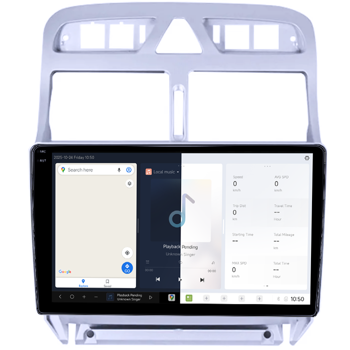 Navigatie dedicata Peugeot Peugeot 307 2000-2013, DUDU3, 4GB RAM 64GB ROM, Octacore, Platforma 8581, Android, Display QLED 9", DSP, Carplay&AndroidAuto [2]