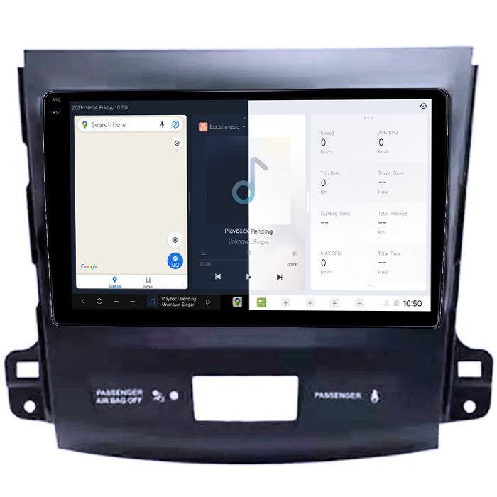 Navigatie dedicata Peugeot 4007 2007-2012, DUDU3, 4GB RAM 64GB ROM, Octacore, Platforma 8581, Android, Display QLED 9", DSP, Carplay&AndroidAuto [2]