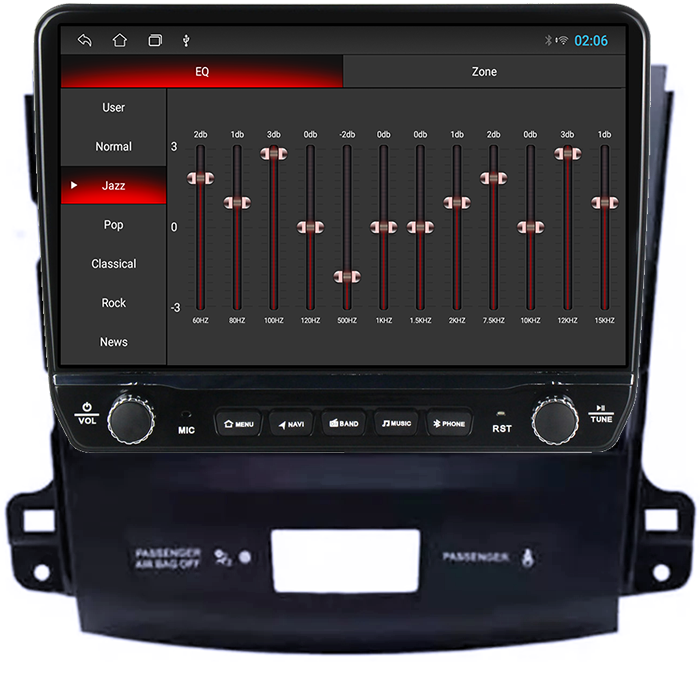Navigatie dedicata Peugeot 4007 2007-2012 Tesla cu butoane rotative model 2024, 4GB RAM 64GB ROM, Procesor Quadcore, Android 14, Display QLED 10", DSP, Carplay&Android Auto [2]