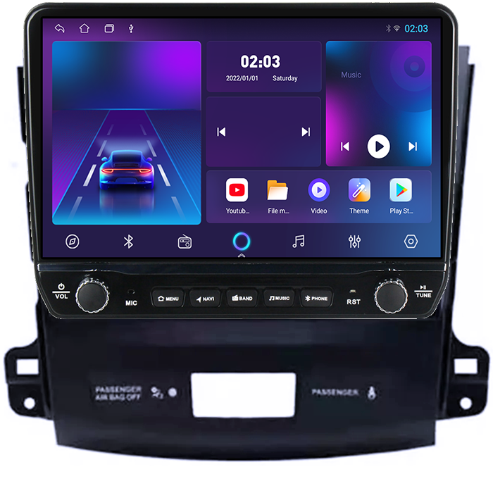 Navigatie dedicata Peugeot 4007 2007-2012 Tesla cu butoane rotative model 2024, 4GB RAM 64GB ROM, Procesor Quadcore, Android 14, Display QLED 10", DSP, Carplay&Android Auto [6]