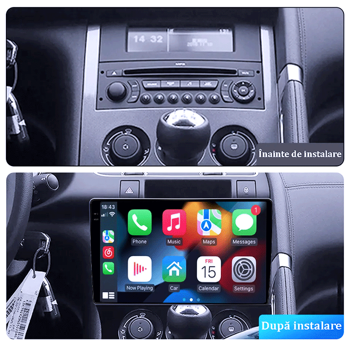 Navigatie dedicata Peugeot 3008/5008 2009-2016, 4GB RAM 64GB ROM, Procesor Qualcomm Octacore, Android 14, Rezolutie 2K, Display QLED 9", DSP, Carplay&Android Auto, SIM 4G [5]