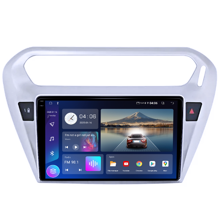 Navigatie dedicata Peugeot 301 2013-2016C-Elysee 2012, 4GB RAM 64GB ROM, Quad Core, Display 9" QLED 1K, Carplay, Android 14, Bluetooth, Magazin Play, Suport Camere AHD [4]