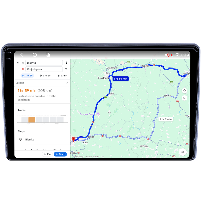 Navigatie dedicata Peugeot 307 2001-2008, 4GB RAM 64GB ROM, Octacore, Android 14, Display QLED 1K 9", Carplay&Android Auto, SIM 4G, Ventilator Activ [4]