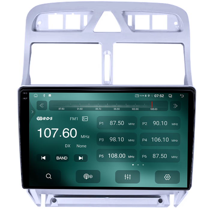 Navigatie dedicata Peugeot 307 2001-2008, 4GB RAM 64GB ROM, Quad Core, Display 9" QLED 1K, Carplay, Android 14, Bluetooth, Magazin Play, Suport Camere AHD [3]