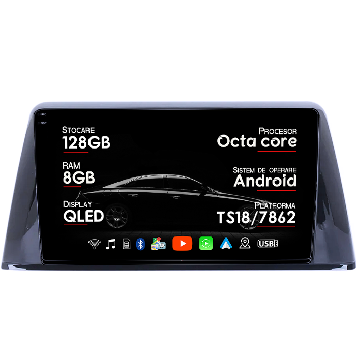 Navigatie dedicata Peugeot 308 2016-2018, 8GB RAM 128GB ROM, Octacore, Platforma TS18, Android 14, Display QLED 9", Suporta camera 360", DSP, Carplay&Android Auto, SIM 4G, Ventilator Activ [1]