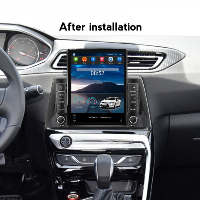 Navigatie dedicata Peugeot 308 2016-2018 ,Tesla Style, ANDROID 13,Carplay&Android Auto, 10 inch , 8+128GB, Internet, Aplicatii, Waze, GPS [4]
