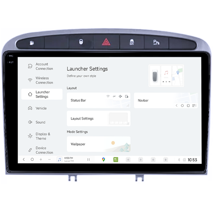 Navigatie dedicata Peugeot 408 2008-2020, Gri, DUDU3, 4GB RAM 64GB ROM, Octacore, Platforma 8581, Android, Display QLED 9", DSP, Carplay&AndroidAuto [5]