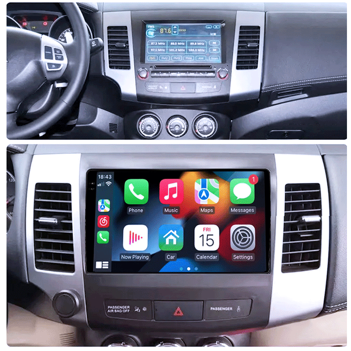 Navigatie dedicata Peugeot 4007 2007-2012, 4GB RAM 64GB ROM, Procesor Qualcomm Octacore, Android 14, Rezolutie 2K, Display QLED 9", DSP, Carplay&Android Auto, SIM 4G [5]