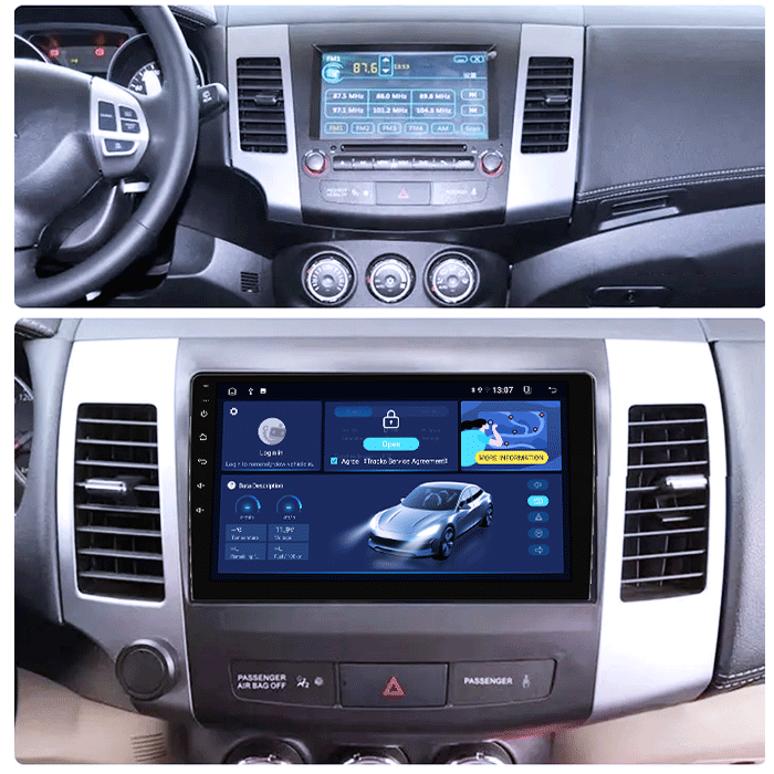 Navigatie dedicata Peugeot 4007 2007-2012, 4GB RAM 64GB ROM, Quad Core, Display 9" QLED 1K, Carplay, Android 14, Bluetooth, Magazin Play, Suport Camere AHD [5]