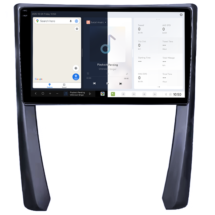 Navigatie dedicata Porsche 911, DUDU3, 4GB RAM 64GB ROM, Octacore, Platforma 8581, Android, Display QLED 9", DSP, Carplay&AndroidAuto [2]