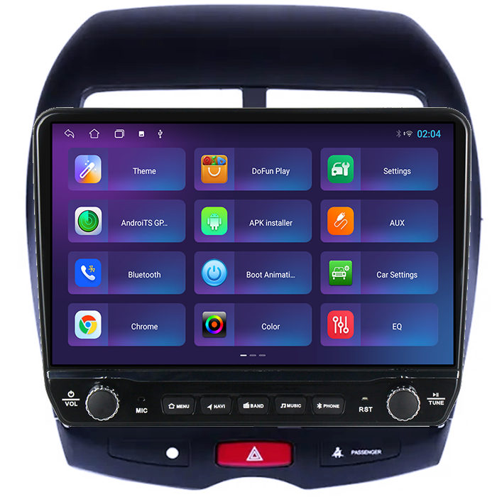 Navigatie dedicata Peugeot 4008 Tesla cu butoane rotative model 2024, 4GB RAM 64GB ROM, Procesor Quadcore, Android 14, Display QLED 10", DSP, Carplay&Android Auto [4]