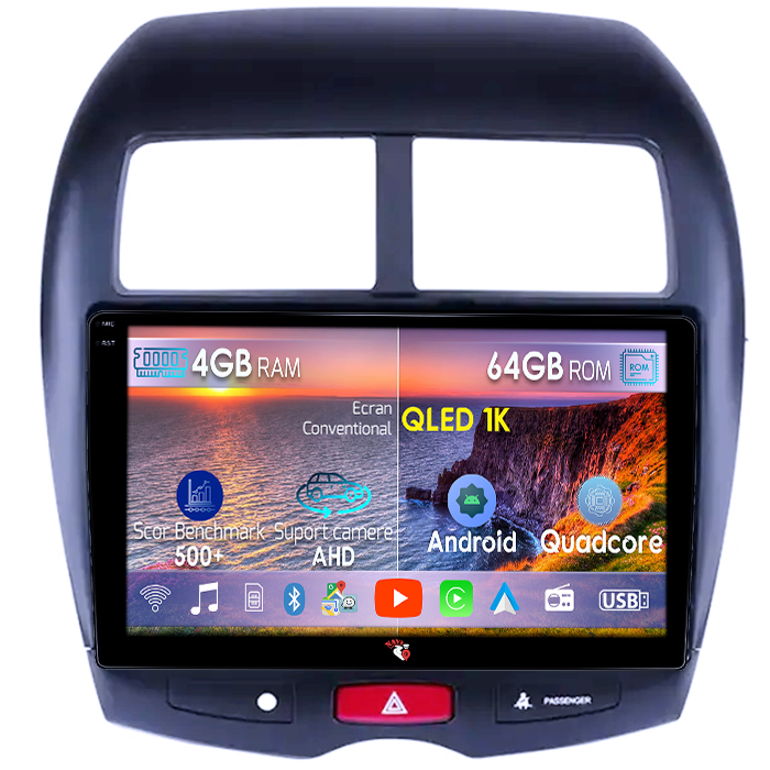 Navigatie dedicata Peugeot 4008, 4GB RAM 64GB ROM, Octacore, Android 14, Display QLED 1K 9", Carplay&Android Auto, SIM 4G, Ventilator Activ [1]