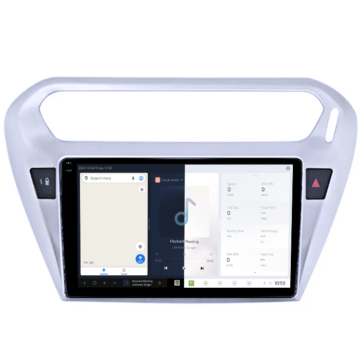 Navigatie dedicata Peugeot 301 2013-2016C-Elysee 2012 DUDU3, 4GB RAM 64GB ROM, Octacore, Platforma 8581, Android, Display QLED 9", DSP, Carplay&AndroidAuto [2]