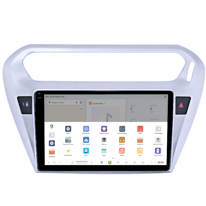 Navigatie dedicata Peugeot 301 2013-2016C-Elysee 2012 DUDU3, 4GB RAM 64GB ROM, Octacore, Platforma 8581, Android, Display QLED 9", DSP, Carplay&AndroidAuto [3]