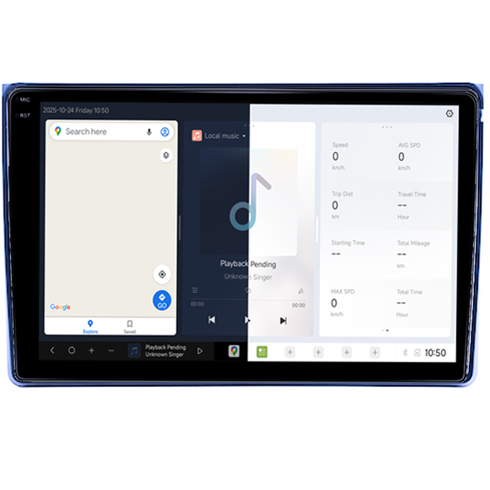 Navigatie dedicata Citroen C5 2008-2017 DUDU3, 4GB RAM 64GB ROM, Octacore, Platforma 8581, Android, Display QLED 10", DSP, Carplay&AndroidAuto [2]