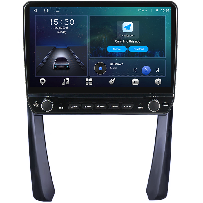 Navigatie dedicata Porsche 911 2005-2013 Tesla cu butoane rotative model 2024, 4GB RAM 64GB ROM, Procesor Quadcore, Android 14, Display QLED 10", DSP, Carplay&Android Auto [6]