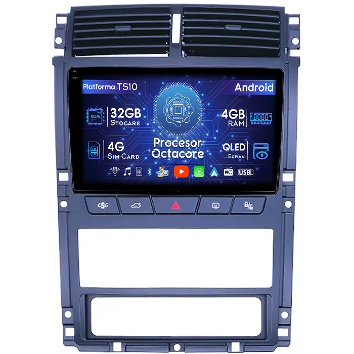 Navigatie dedicata Peugeot 405 2010-2019, 4GB RAM 32GB ROM, Octacore, Android 14, Display QLED 1K 9", DSP, Carplay&Android Auto, SIM 4G, Bluetooth, Ventilator Activ [1]