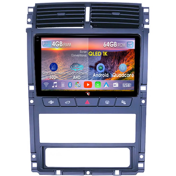 Navigatie dedicata Peugeot 405 2010-2019, 4GB RAM 64GB ROM, Octacore, Android 14, Display QLED 1K 9", Carplay&Android Auto, SIM 4G, Ventilator Activ [1]