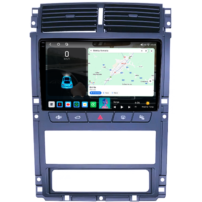 Navigatie dedicata Peugeot 405 2010-2019, 4GB RAM 64GB ROM, Octacore, Android 14, Display QLED 1K 9", Carplay&Android Auto, SIM 4G, Ventilator Activ [2]