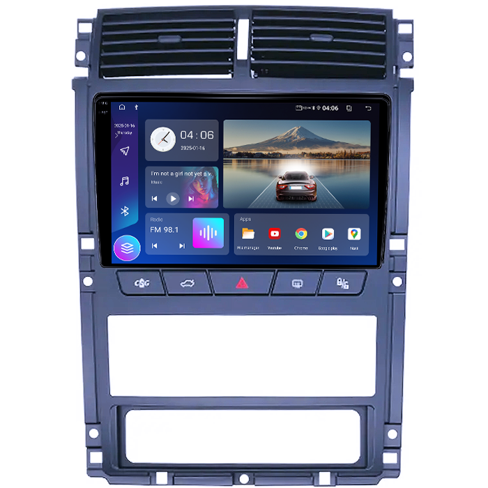 Navigatie dedicata Peugeot 405 2010-2019, 4GB RAM 64GB ROM, Quad Core, Display 9" QLED 1K, Carplay, Android 14, Bluetooth, Magazin Play, Suport Camere AHD [2]