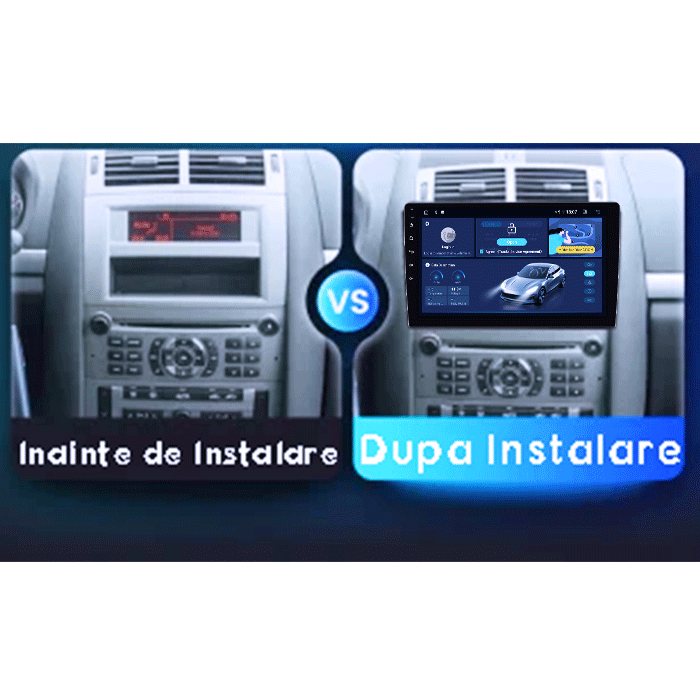 Navigatie dedicata Peugeot 407 2004-2008, 4GB RAM 64GB ROM, Octacore, Android 14, Display QLED 1K 9", Carplay&Android Auto, SIM 4G, Ventilator Activ [5]