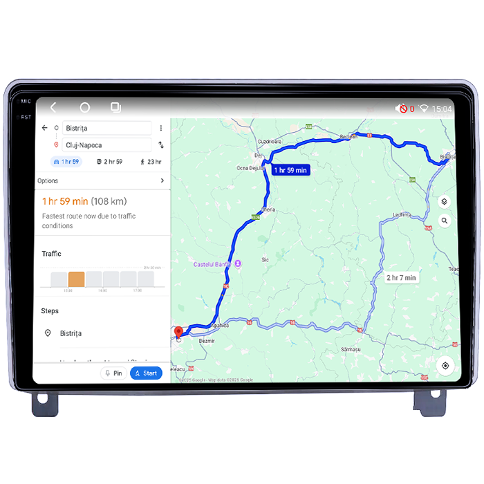 Navigatie dedicata Peugeot 407 2004-2011, 4GB RAM 32GB ROM, Octacore, Android 14, Display QLED 1K 9", DSP, Carplay&Android Auto, SIM 4G, Bluetooth, Ventilator Activ [5]