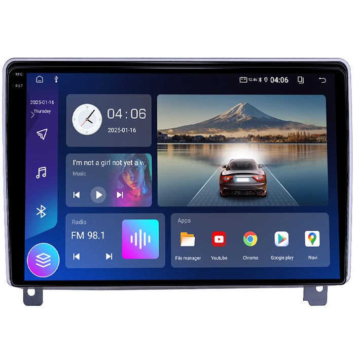 Navigatie dedicata Peugeot 407 2004-2011, 4GB RAM 64GB ROM, Quad Core, Display 9" QLED 1K, Carplay, Android 14, Bluetooth, Magazin Play, Suport Camere AHD [2]