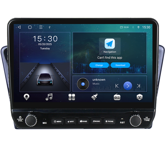 Navigatie dedicata Peugeot 408 2014-2018 Tesla cu butoane rotative model 2024, 4GB RAM 64GB ROM, Procesor Quadcore, Android 14, Display QLED 10", DSP, Carplay&Android Auto [7]