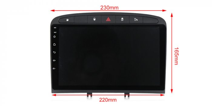 Navigatie dedicata Peugeot 408 2008-2020, 4 GB RAM 32 ROM, Android 13, Display QLED, 9", DSP, Carplay, Android Auto, Internet, Youtube , Waze , WI-FI , USB , Bluetooth [6]