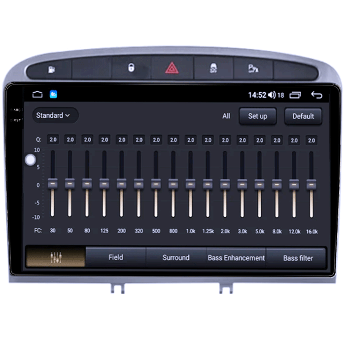 Navigatie dedicata Peugeot 408 2008-2020, gri, 8GB RAM 128GB ROM, Octacore, Platforma TS18, Android 14, Display QLED 9", Suporta camera 360", DSP, Carplay&Android Auto, SIM 4G, Ventilator Activ [8]