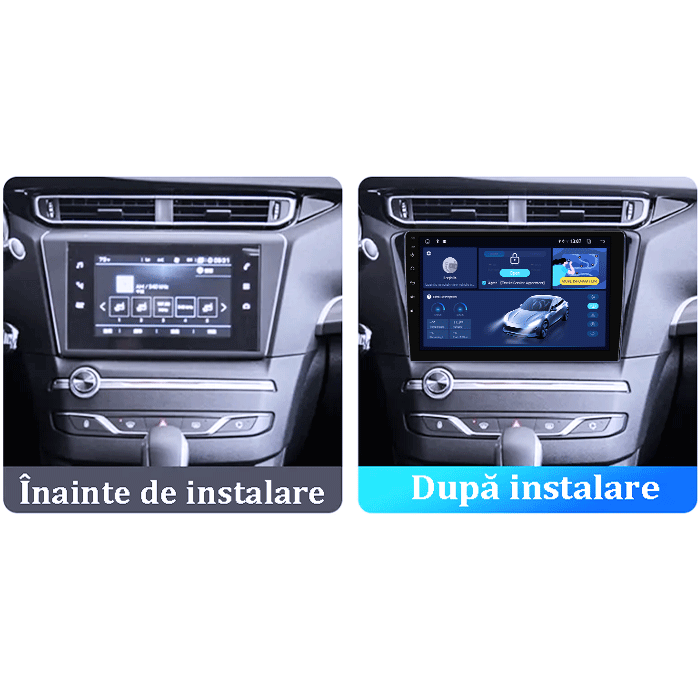 Navigatie dedicata Peugeot 408 2014-2018, DUDU3, 4GB RAM 64GB ROM, Octacore, Platforma 8581, Android, Display QLED 9", DSP, Carplay&AndroidAuto [6]