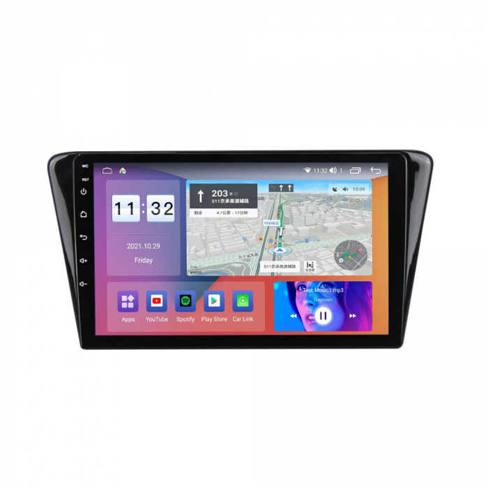 Navigatie dedicata Peugeot 408 2014-2018, 4 GB RAM 32 ROM, Android 13, Display QLED, 10", DSP, Carplay, Android Auto, Internet, Youtube , Waze , WI-FI , USB , Bluetooth [3]