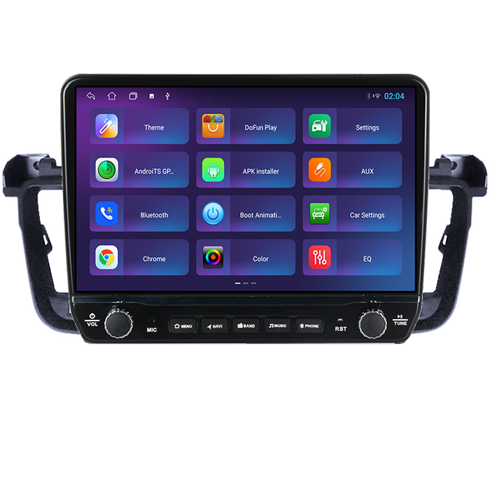 Navigatie dedicata Peugeot 508 Tesla cu butoane rotative model 2024, 4GB RAM 64GB ROM, Procesor Quadcore, Android 14, Display QLED 10", DSP, Carplay&Android Auto [5]