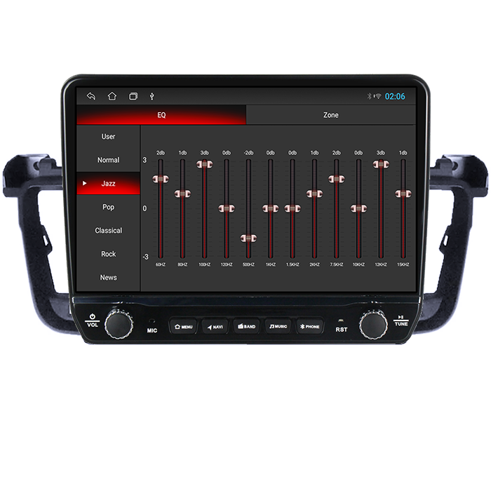 Navigatie dedicata Peugeot 508 Tesla cu butoane rotative model 2024, 4GB RAM 64GB ROM, Procesor Quadcore, Android 14, Display QLED 10", DSP, Carplay&Android Auto [3]