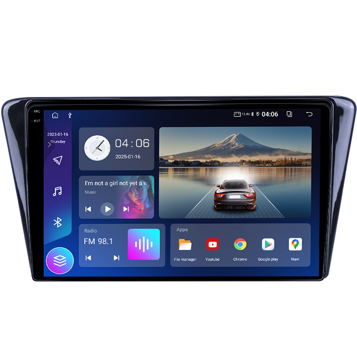 Navigatie dedicata Peugeot 408 2014, 4GB RAM 64GB ROM, Quad Core, Display 10" QLED 1K, Carplay, Android 14, Bluetooth, Magazin Play, Suport Camere AHD [4]