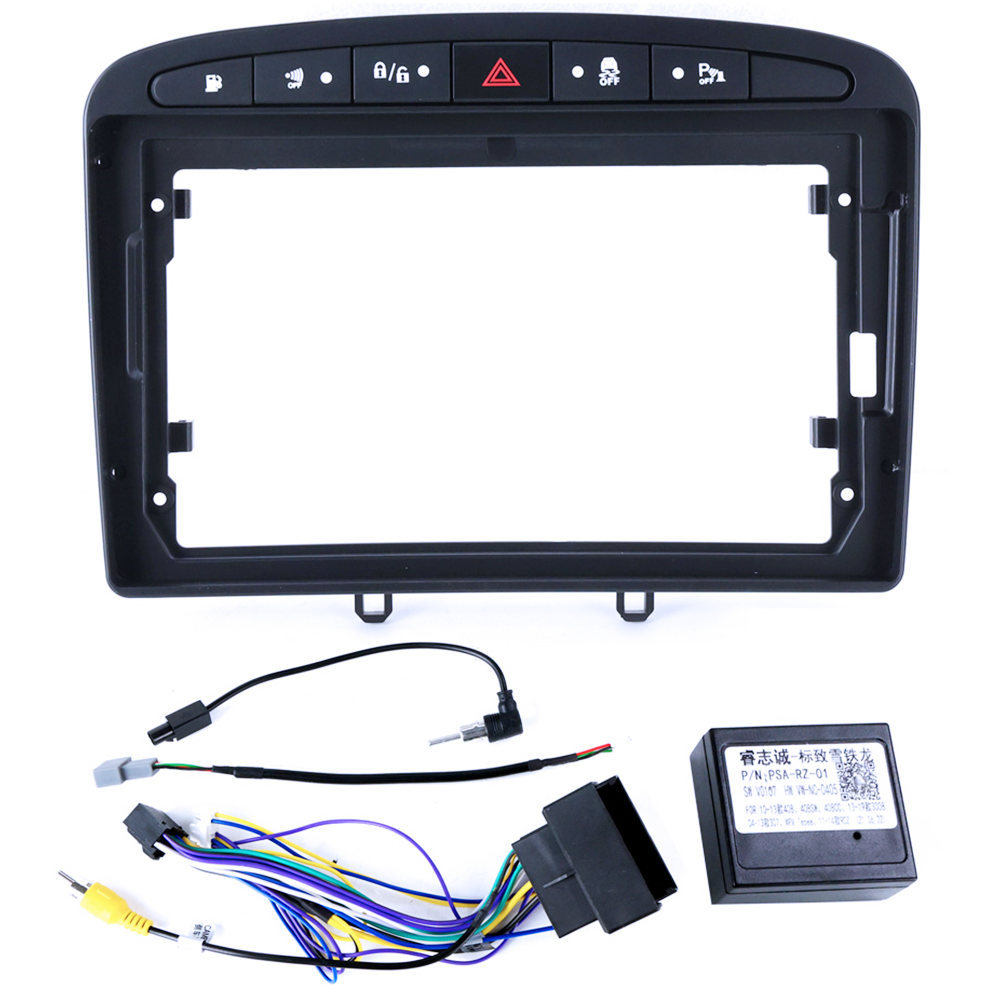 Navigatie dedicata Peugeot 408 GRAY, 12GB RAM 256GB ROM, Android 13, Rezolutie 2K, Display QLED, 9", DSP, Carplay, Android Auto, Internet, Youtube, Waze, Wi Fi, USB [6]