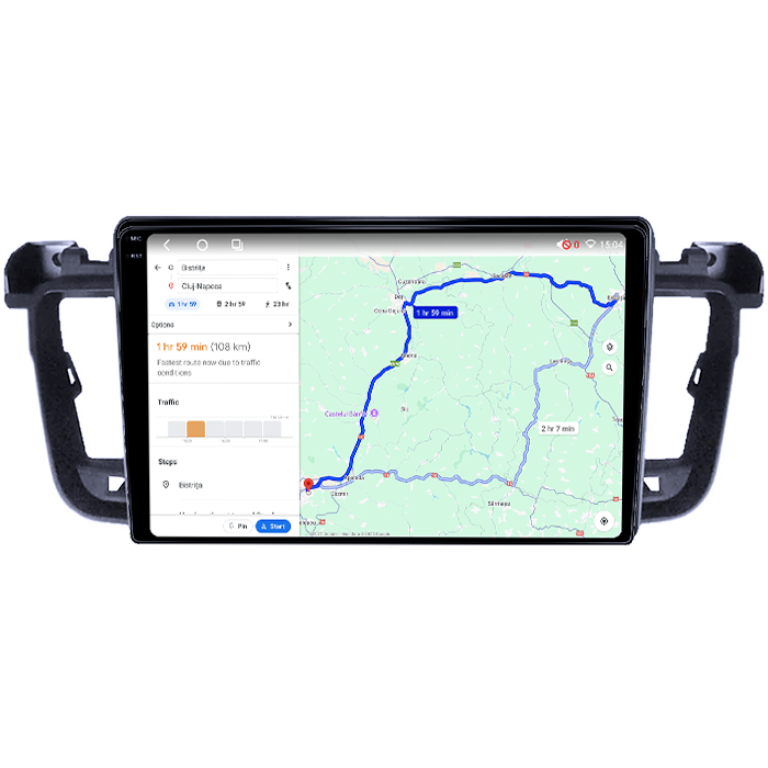 Navigatie dedicata Peugeot 508 2010-2018, 4GB RAM 64GB ROM, Octacore, Android 14, Display QLED 1K 9", Carplay&Android Auto, SIM 4G, Ventilator Activ [4]