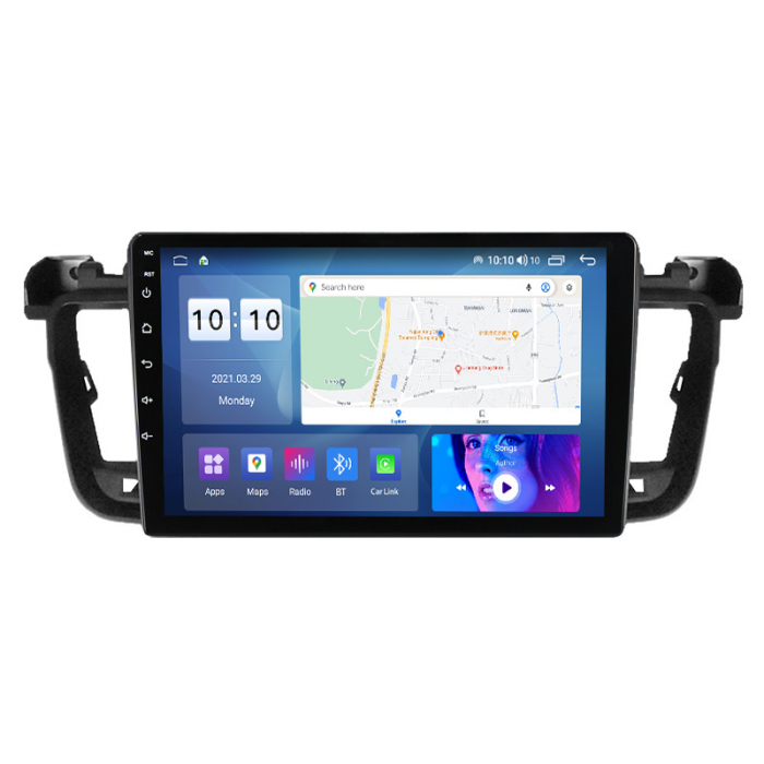 Navigatie dedicata Peugeot 508 2010-2018, 4 GB RAM 32 ROM, Android 13, Display QLED, 9",DSP, Carplay, Android Auto, Internet, Youtube , Waze , WI-FI , USB , Bluetooth [4]