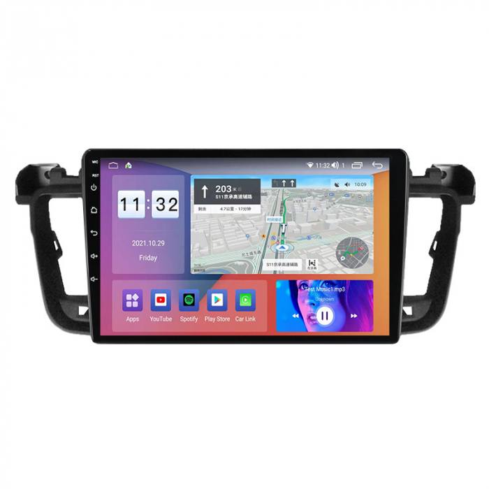Navigatie dedicata Peugeot 508 2010-2018, 4 GB RAM 32 ROM, Android 13, Display QLED, 9",DSP, Carplay, Android Auto, Internet, Youtube , Waze , WI-FI , USB , Bluetooth [3]